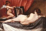 VELAZQUEZ, Diego Rodriguez de Silva y Venus at her Mirror (The Rokeby Venus) g China oil painting reproduction
